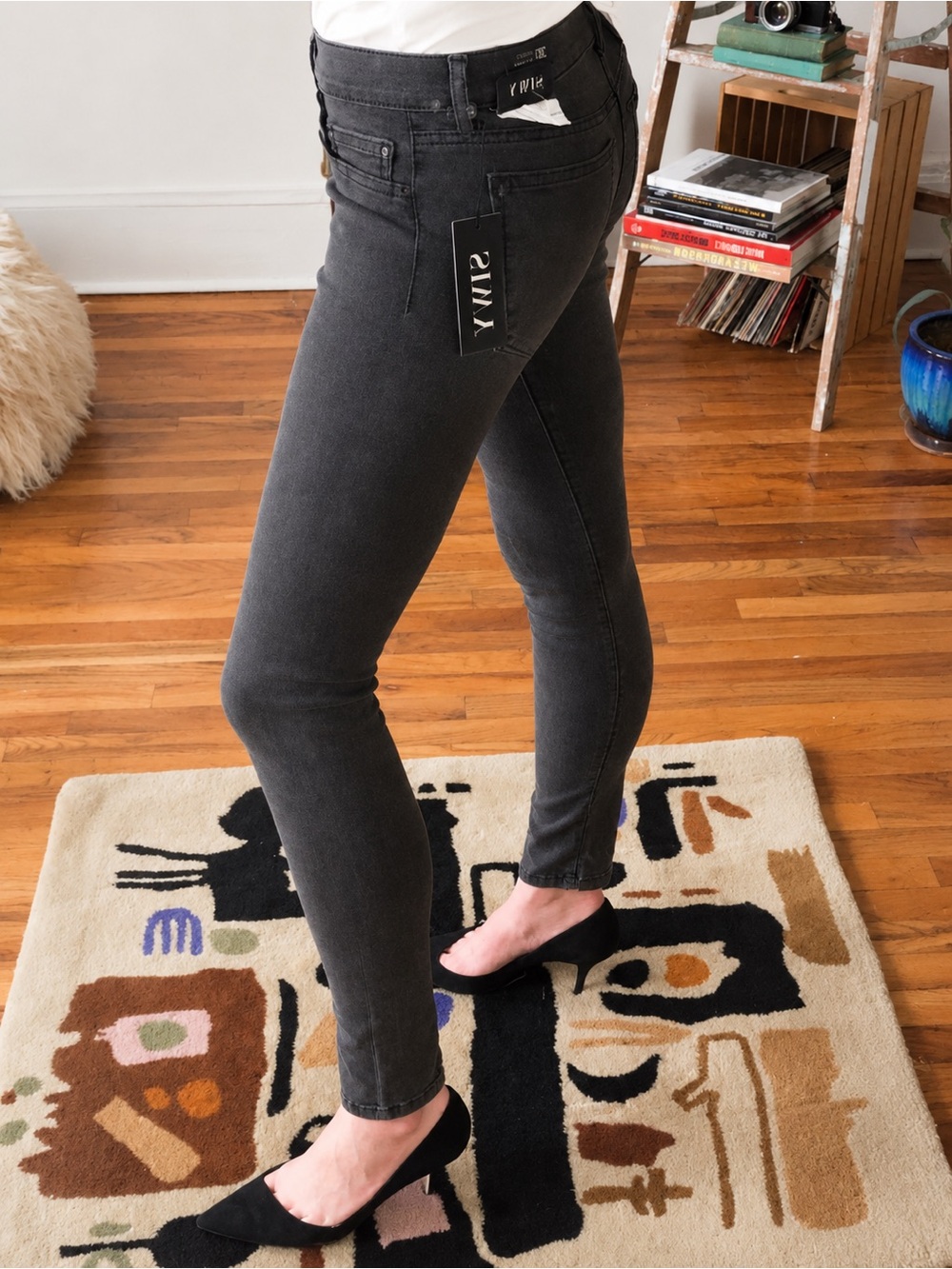 NWT SIWY Felicity Low Rise Skinny Jean • Thunderstorm • Grey Stretch Denim • 30 - Picture 4 of 16